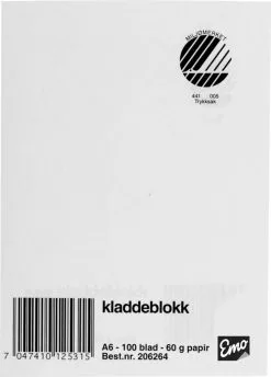 ANDRE MERKEVARER Emo Kladdebok A6