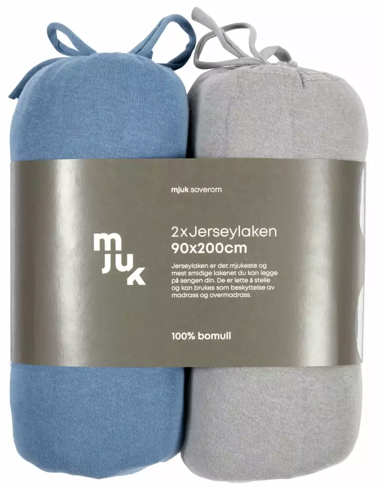 Mjuk Jerseylaken 2 Pk. 1 Mjuk Jerseylaken 2 Pk.