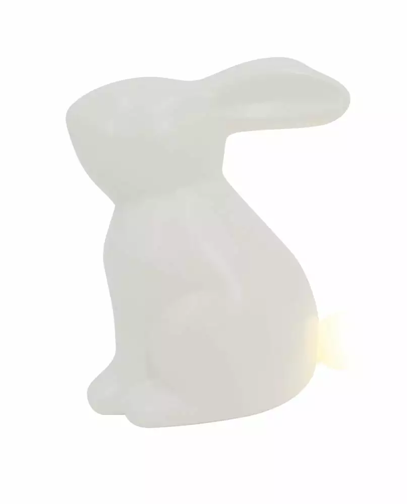 NORD Porselenkanin Stor Med LED-lys I Halen 1 NORD Porselenkanin Stor Med LED-lys I Halen